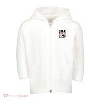 Dilf Damn I Love Felines Funny Cat Kitty Lover Toddler Zip Fleece Hoodie thumb 0