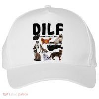 Dilf Damn I Love Felines Funny Cat Kitty Lover Five-Panel Snapback Cap thumb 0