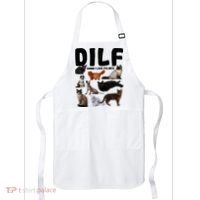 Dilf Damn I Love Felines Funny Cat Kitty Lover Apron thumb 0