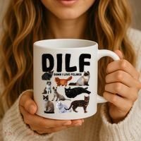 Dilf Damn I Love Felines Funny Cat Kitty Lover Coffee Mug thumb 3