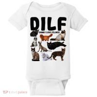 Dilf Damn I Love Felines Funny Cat Kitty Lover Baby Bodysuit thumb 0