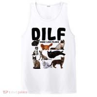 Dilf Damn I Love Felines Funny Cat Kitty Lover PosiCharge Competitor Tank thumb 0