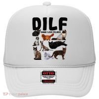 Dilf Damn I Love Felines Funny Cat Kitty Lover Hat thumb 0