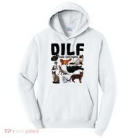 Dilf Damn I Love Felines Funny Cat Kitty Lover Tall Hoodie thumb 0