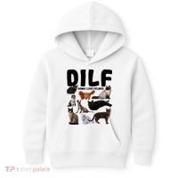 Dilf Damn I Love Felines Funny Cat Kitty Lover Kids Hoodie thumb 0