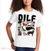 Dilf Damn I Love Felines Funny Cat Kitty Lover Kids T-Shirt thumb 2