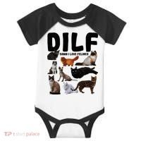 Dilf Damn I Love Felines Funny Cat Kitty Lover Infant Baby Jersey Bodysuit thumb 0