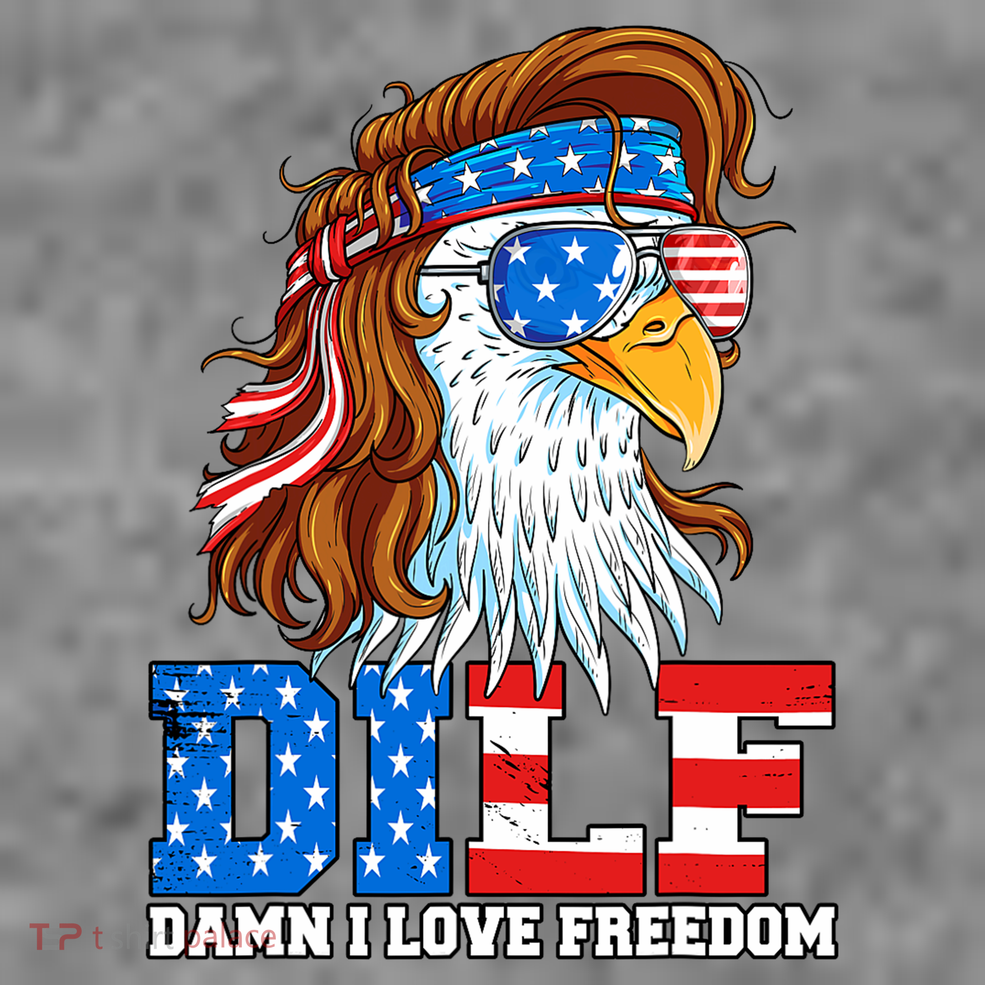 Dilf Damn I Love Freedom Eagle Funny Patriotic 4th Of July Toddler Hoodie