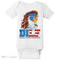 Dilf Damn I Love Freedom Eagle Funny Patriotic 4th Of July Baby Bodysuit thumb 0