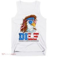 Dilf Damn I Love Freedom Eagle Funny Patriotic 4th Of July Tank Top thumb 0