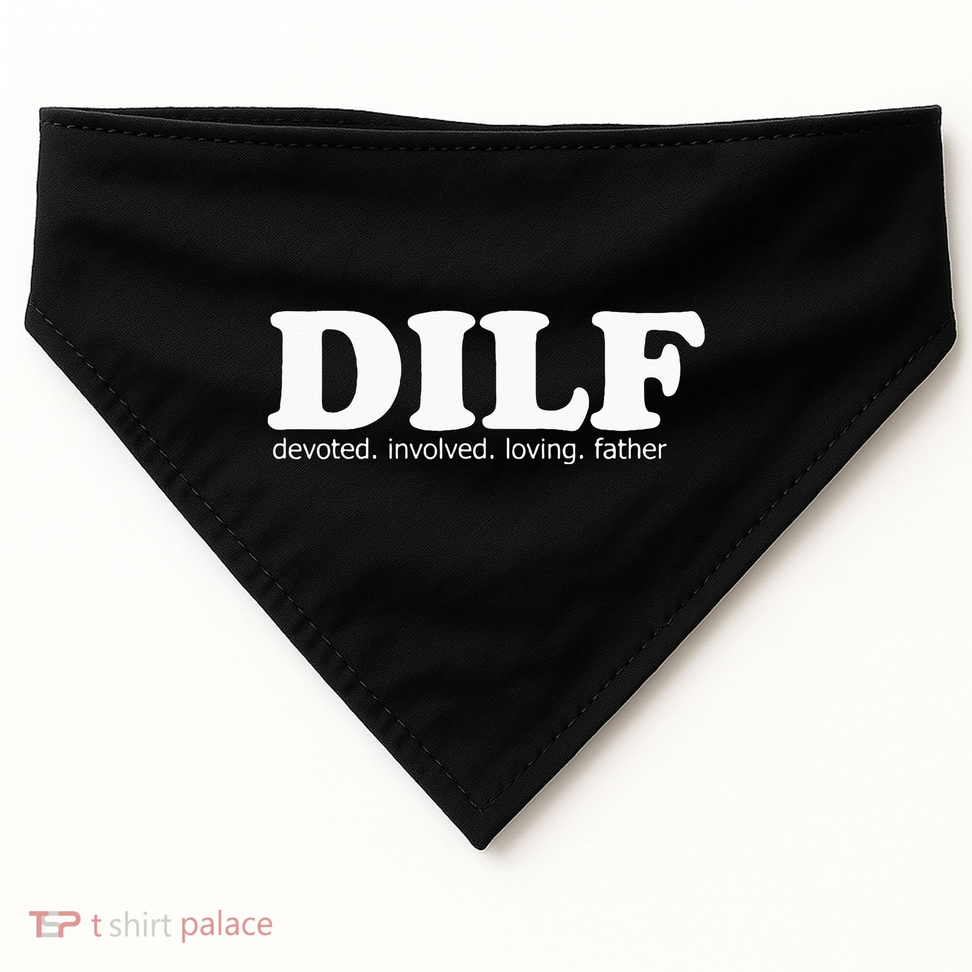 Dilf Devoted Involved Loving Father Dad Papa USA-Made Doggie Bandana