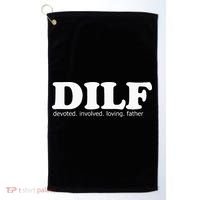 Dilf Devoted Involved Loving Father Dad Papa Golf Towel thumb 0