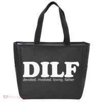 Dilf Devoted Involved Loving Father Dad Papa Tote Bag thumb 0