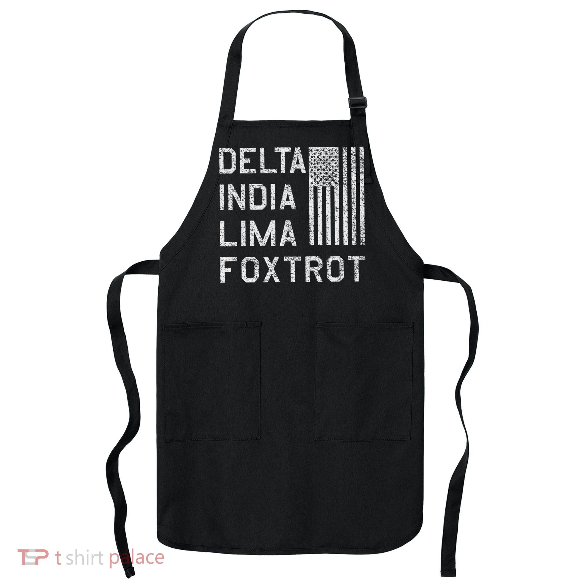 Dilf Dela India Lima Foxro Us Flag American Pario Apron