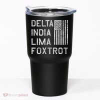 Dilf Dela India Lima Foxro Us Flag American Pario Tumbler thumb 0