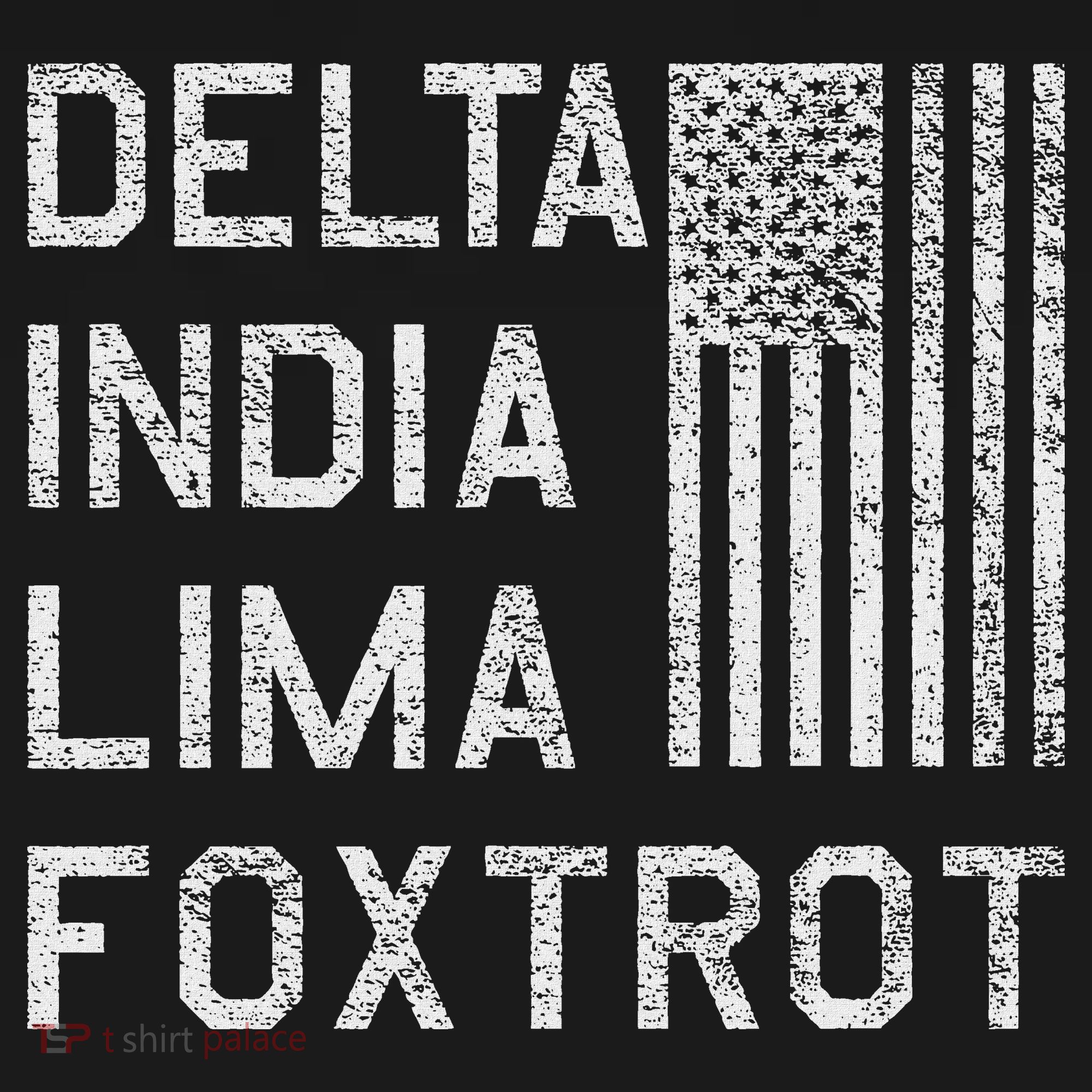 Dilf Dela India Lima Foxro Us Flag American Pario Mousepad