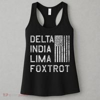 Dilf Dela India Lima Foxro Us Flag American Pario Women's Tank Top thumb 3