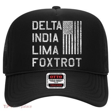 Dilf Dela India Lima Foxro Us Flag American Pario Hat