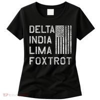 Dilf Dela India Lima Foxro Us Flag American Pario Women's T-Shirt thumb 0