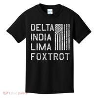 Dilf Dela India Lima Foxro Us Flag American Pario Kids T-Shirt thumb 0