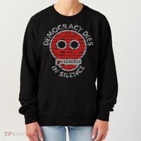 Democracy Dies In Silence Freedom Of Expression Women's Sweatshirt thumb 0