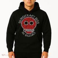 Democracy Dies In Silence Freedom Of Expression Hoodie thumb 2