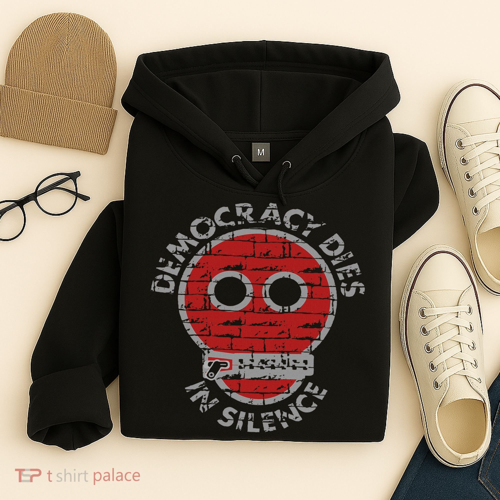 Democracy Dies In Silence Freedom Of Expression Hoodie