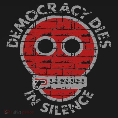 Democracy Dies In Silence Freedom Of Expression Button
