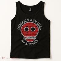 Democracy Dies In Silence Freedom Of Expression Tank Top thumb 2