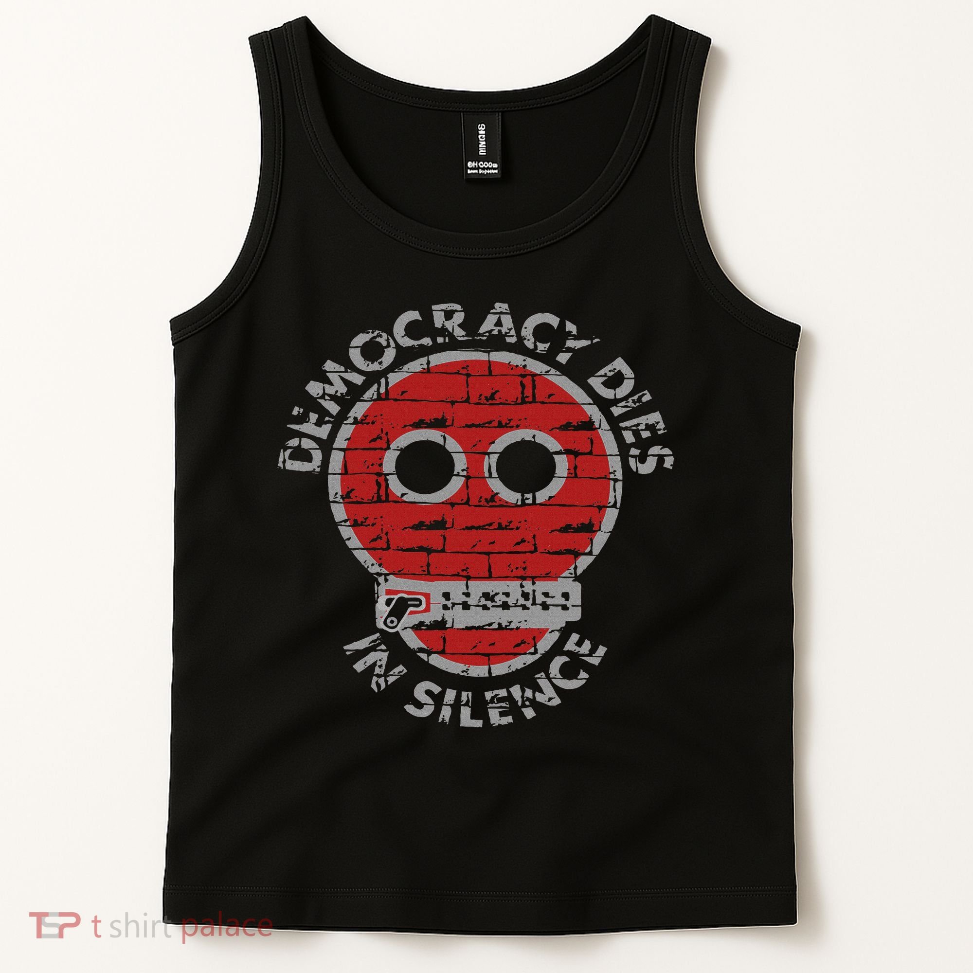 Democracy Dies In Silence Freedom Of Expression Tank Top