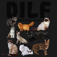 DILF Damn I Love Felines Funny Cat Kitty Lover Ornament thumb 1