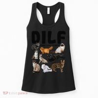 DILF Damn I Love Felines Funny Cat Kitty Lover Women's Tank Top thumb 0