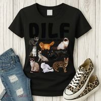 DILF Damn I Love Felines Funny Cat Kitty Lover Women's T-Shirt thumb 3