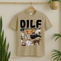 DILF Damn I Love Felines Funny Cat Kitty Lover T-Shirt thumb 2