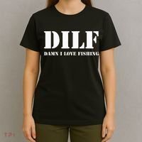 DILF Damn I Love Fishing Funny Fathers Day Gift For Dad T-Shirt thumb 4