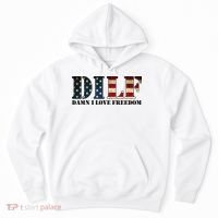 DILF Damn I Love Freedom Funny Patriotic USA Flag Hoodie thumb 0