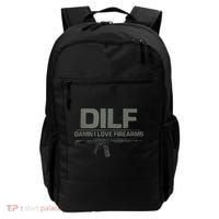 DILF Damn I Love Firearms Funny Backpack thumb 0
