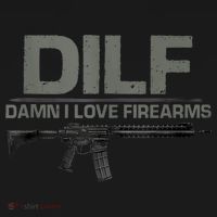 DILF Damn I Love Firearms Funny Ornament thumb 1