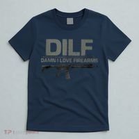 DILF Damn I Love Firearms Funny T-Shirt thumb 5