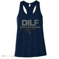 DILF Damn I Love Firearms Funny Women's Tank Top thumb 0