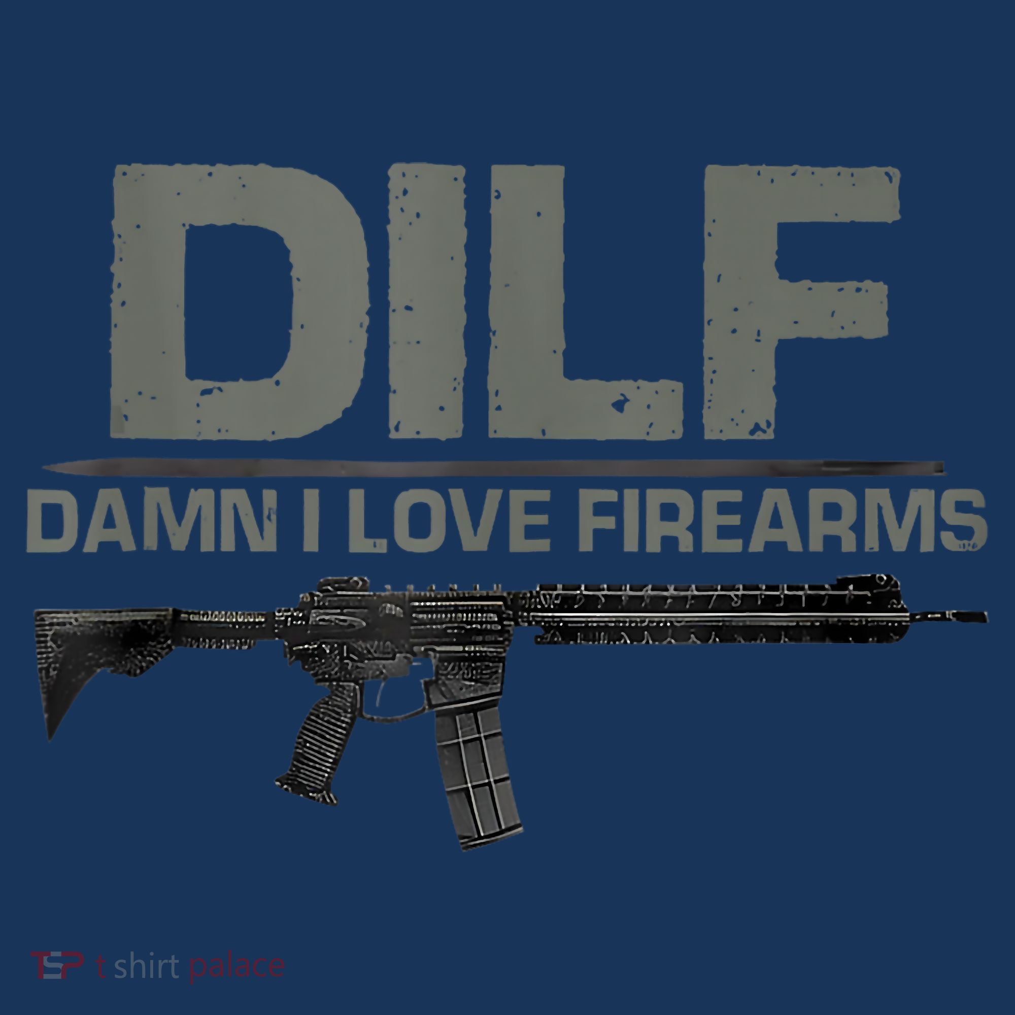 DILF Damn I Love Firearms Funny Women's Tank Top