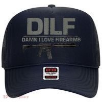 DILF Damn I Love Firearms Funny Hat thumb 0