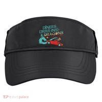 Diners Drive Ins And Dragons Roll For Flavor Adult Drive Performance Visor thumb 0