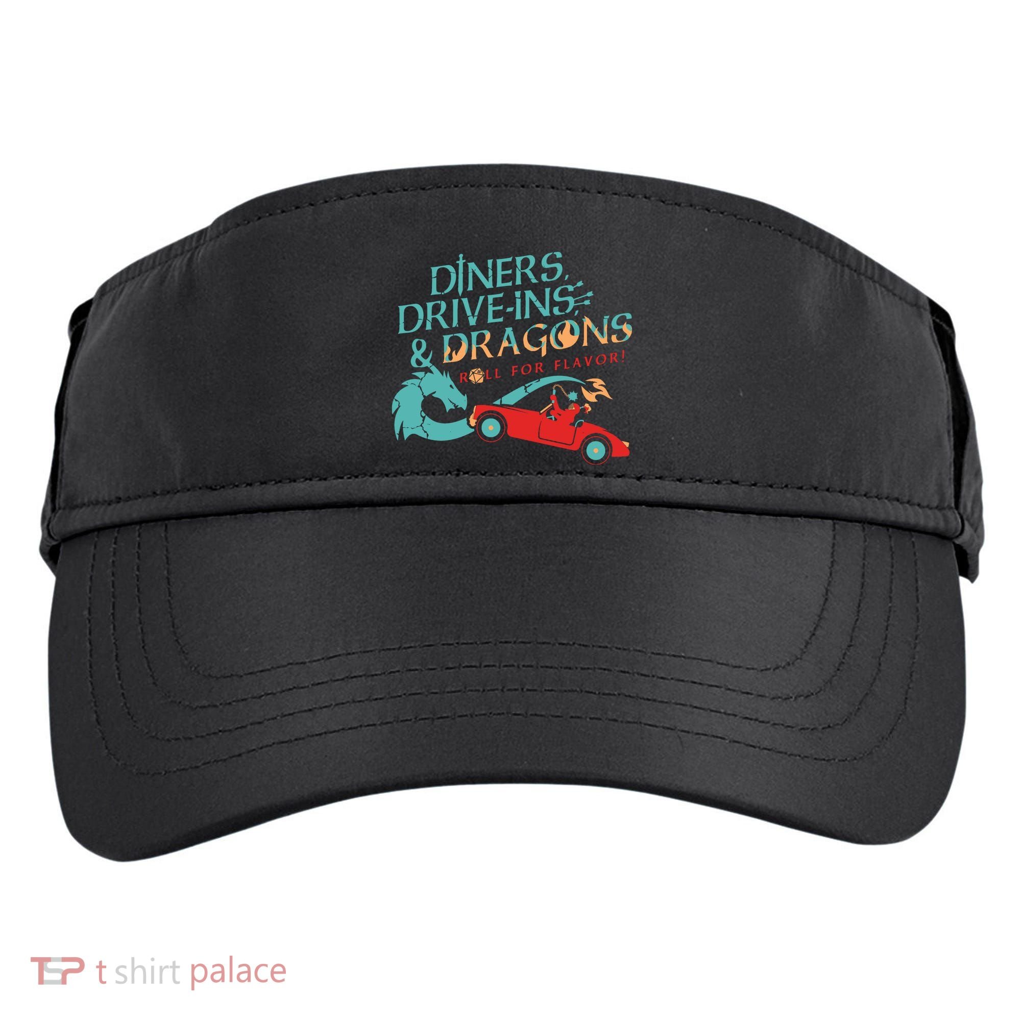 Diners Drive Ins And Dragons Roll For Flavor Adult Drive Performance Visor