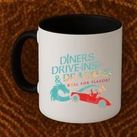 Diners Drive Ins And Dragons Roll For Flavor Coffee Mug thumb 2