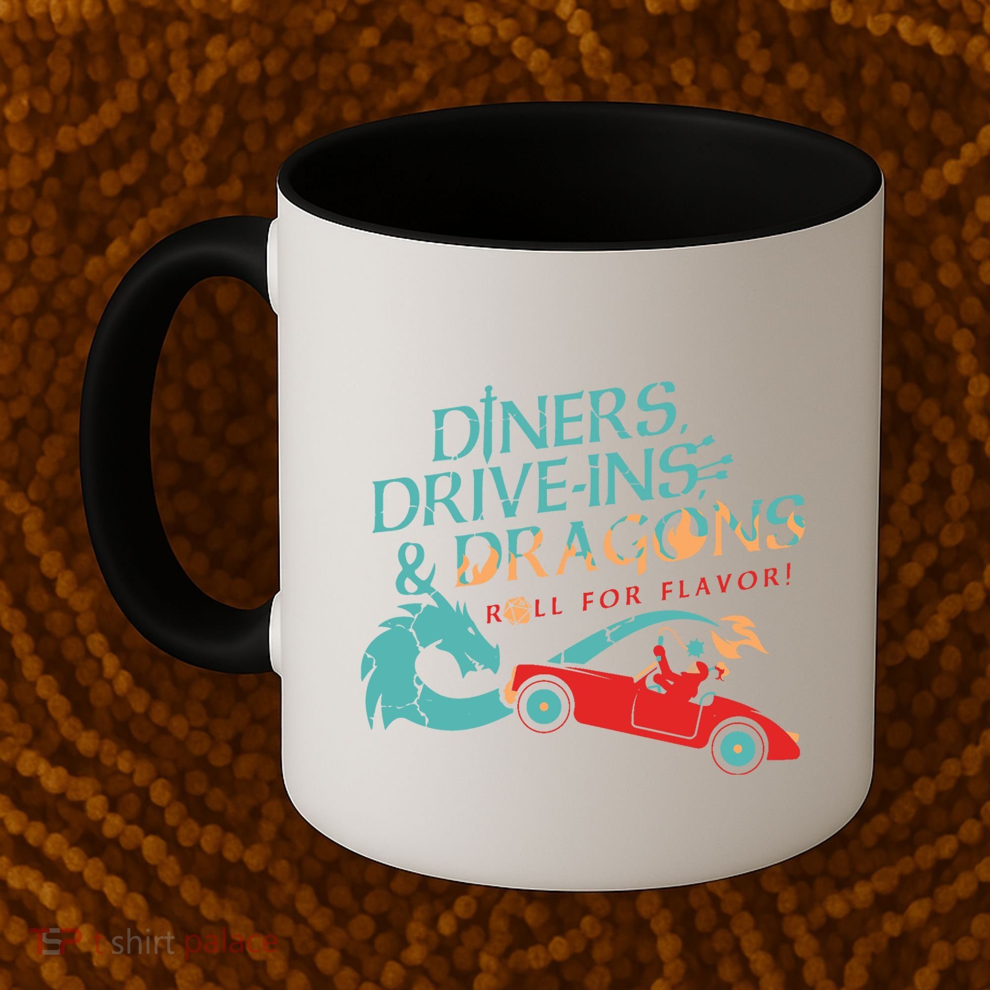 Diners Drive Ins And Dragons Roll For Flavor Coffee Mug