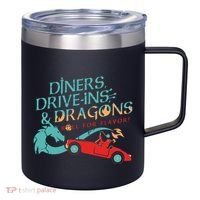 Diners Drive Ins And Dragons Roll For Flavor 12oz Stainless Steel Coffee Mug thumb 0