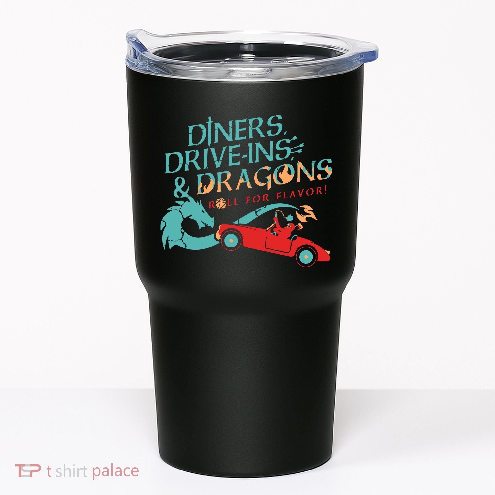 Diners Drive Ins And Dragons Roll For Flavor Tumbler