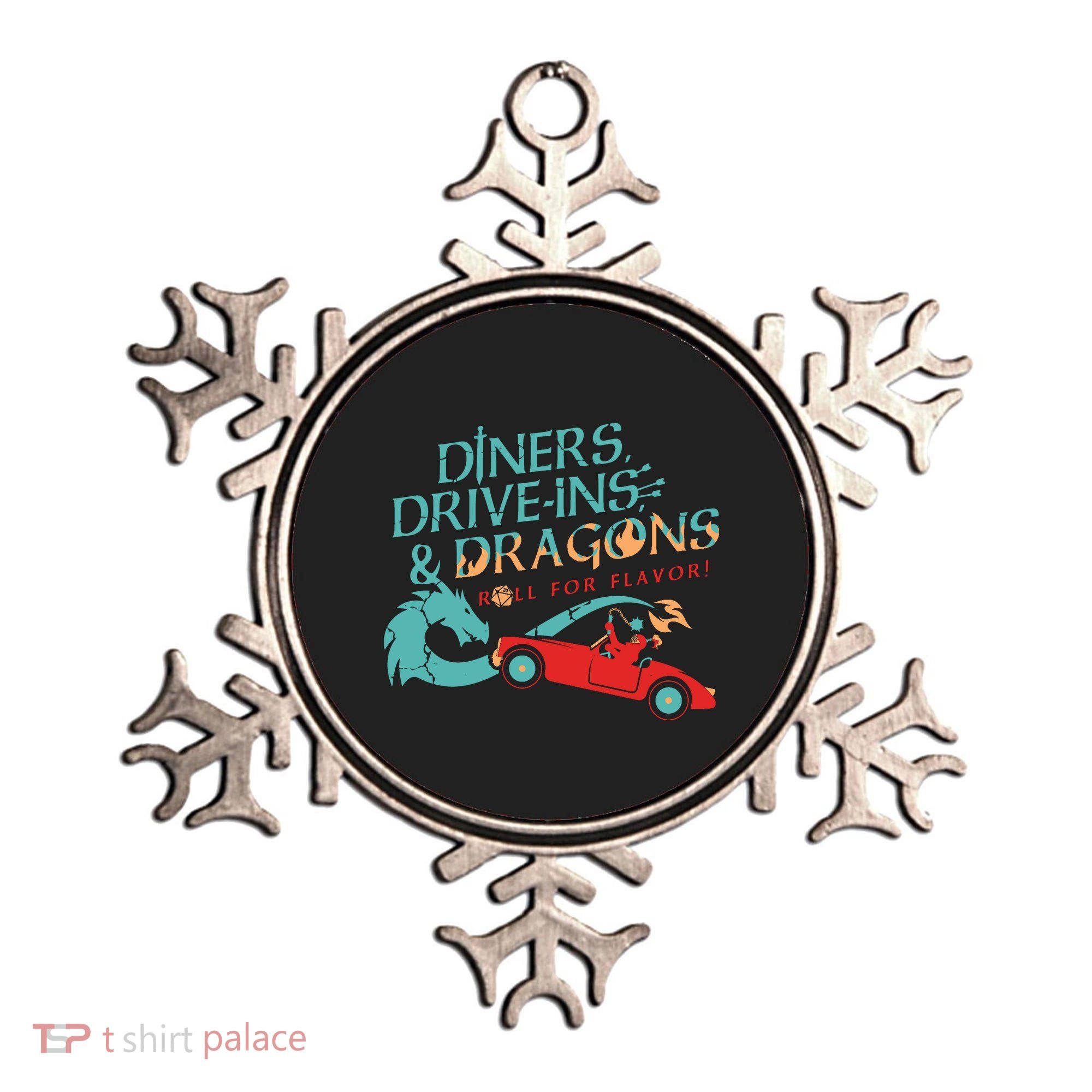 Diners Drive Ins And Dragons Roll For Flavor Ornament