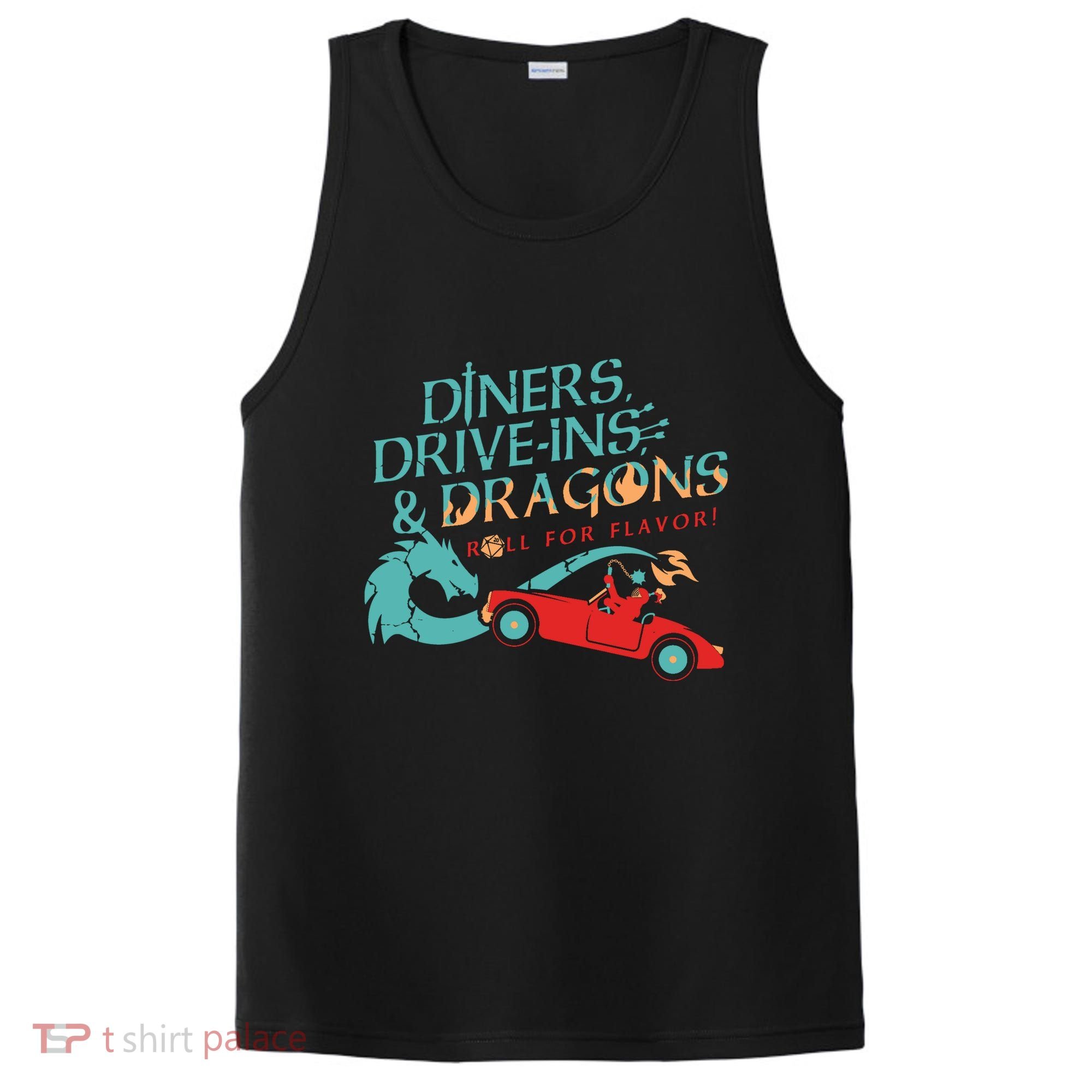 Diners Drive Ins And Dragons Roll For Flavor PosiCharge Competitor Tank
